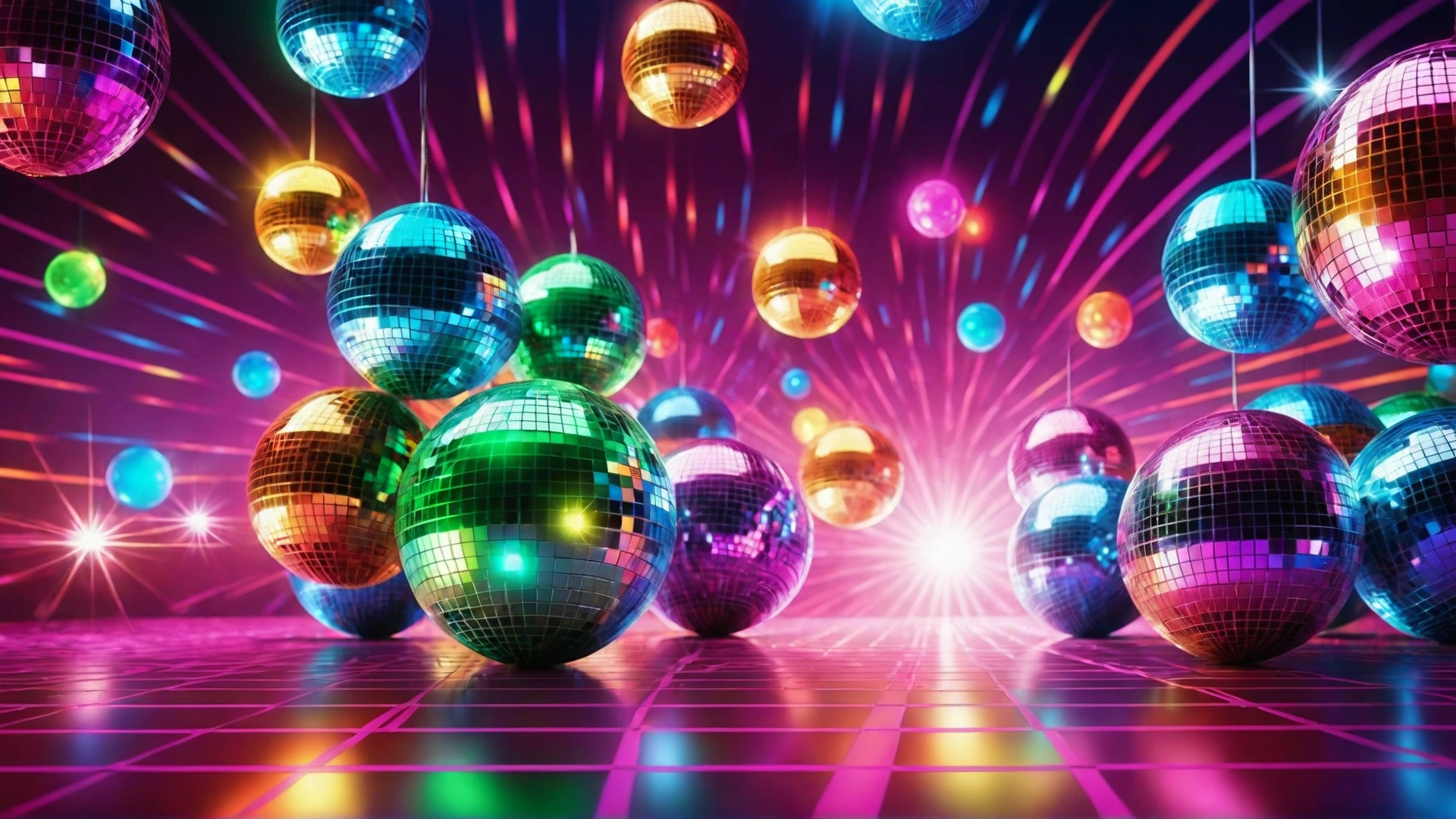 Disco Cute Christmas Wallpaper