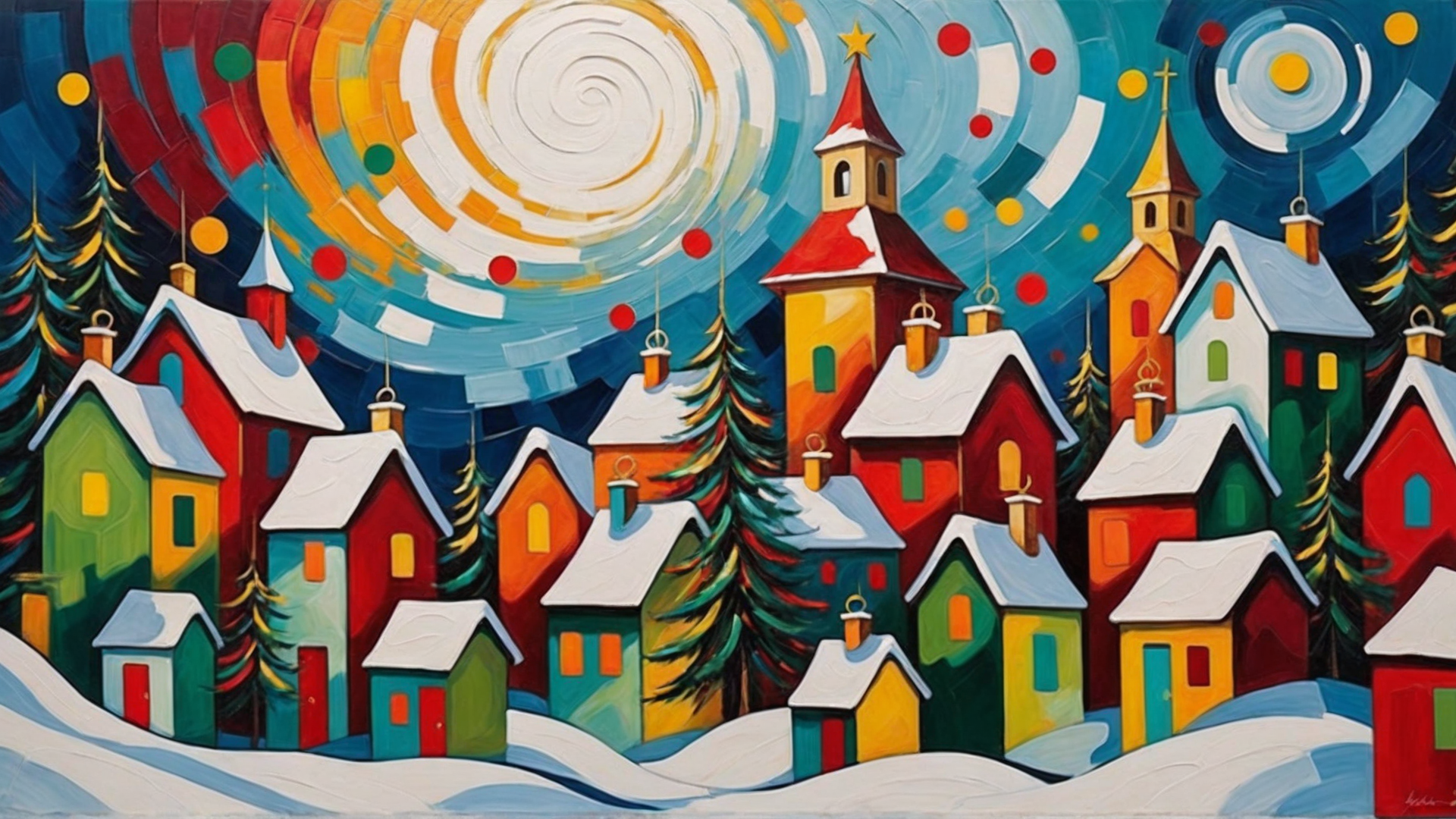 Fun and Playful Christmas Background Wallpaper