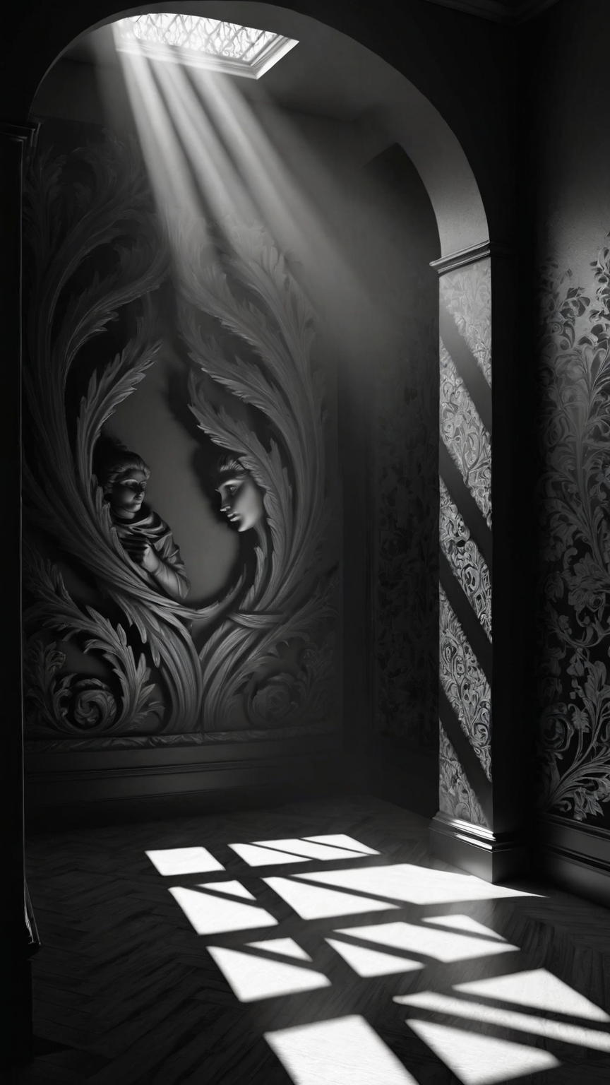 Black and White Art Wallpaper