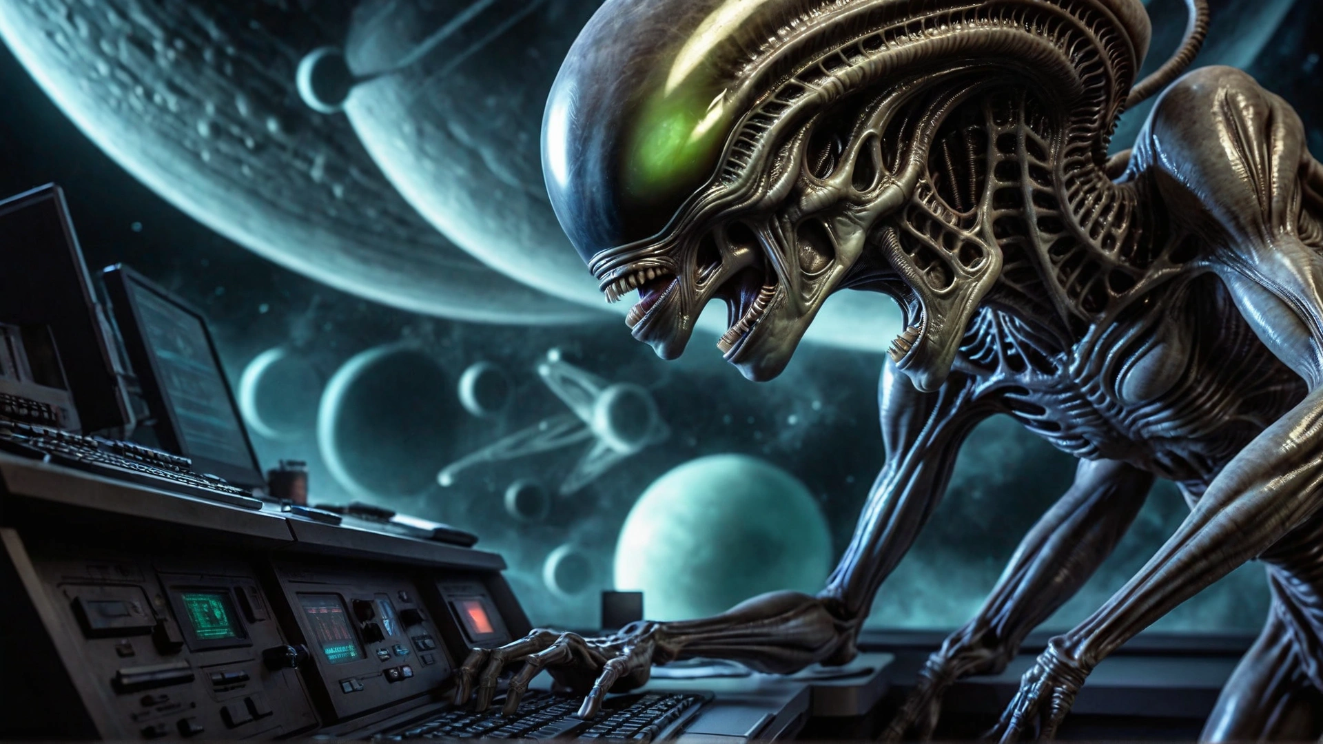 Blue Alien Wallpaper